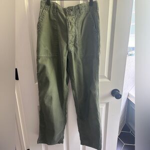 GUC Vintage U.S. Army OG-107 Fatigue Pants cotton sateen size 30/31 Military